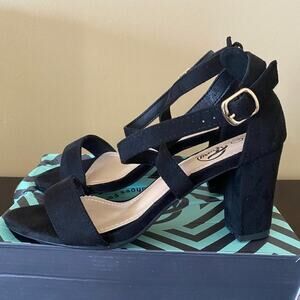 Trary Women's Ankle‎ Strap Chunky Heels Shoes